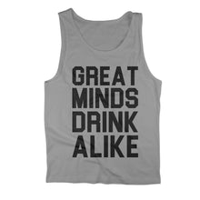 Load image into Gallery viewer, Great Minds Drink Alike Tank Top - Great_Minds_Drink_Alike_Tank_Top_heathergrey