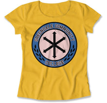 Load image into Gallery viewer, Greendale Community College - T Shirt - Greendale_Community_College_women_yellow