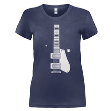 Load image into Gallery viewer, GR-Guitar - T Shirt - Gretch_Guitar_-_ladies_-_navy