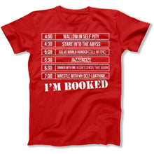 Load image into Gallery viewer, Grinchy Schedule - T Shirt - Grinchy_Schedule_men_red
