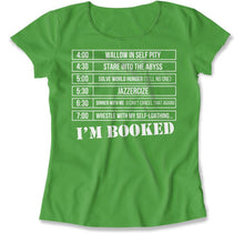 Load image into Gallery viewer, Grinchy Schedule - T Shirt - Grinchy_Schedule_women_kelly
