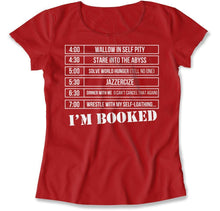 Load image into Gallery viewer, Grinchy Schedule - T Shirt - Grinchy_Schedule_women_red