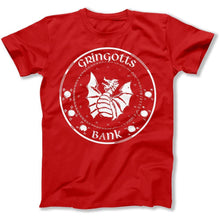 Load image into Gallery viewer, Gringotts Bank - T Shirt - Gringotts_Bank_men_red