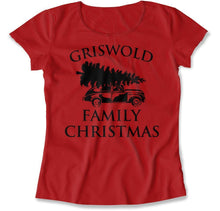 Load image into Gallery viewer, Griswold Family Christmas - T Shirt - Griswold_Family_Christmas_women_red