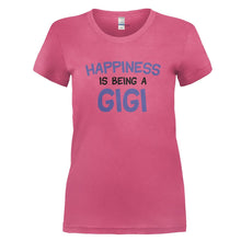 Load image into Gallery viewer, Happiness Is Being A Gigi - T Shirt - HAPPINESS_IS_BEING_A_GIG_-_Ladies_-_pink