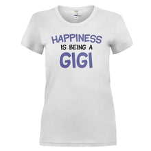 Load image into Gallery viewer, Happiness Is Being A Gigi - T Shirt - HAPPINESS_IS_BEING_A_GIG_-_Ladies_-_white