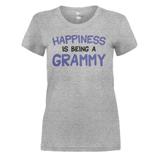Load image into Gallery viewer, Happiness Is Being A Grammy - T Shirt - HAPPINESS_IS_BEING_A_GRAMMY_-_Ladies_-_heathergrey
