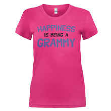 Load image into Gallery viewer, Happiness Is Being A Grammy - T Shirt - HAPPINESS_IS_BEING_A_GRAMMY_-_Ladies_-_pink