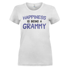 Load image into Gallery viewer, Happiness Is Being A Grammy - T Shirt - HAPPINESS_IS_BEING_A_GRAMMY_-_Ladies_-_white