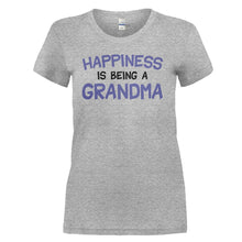 Load image into Gallery viewer, Happiness Is Being A Grandma - T Shirt - HAPPINESS_IS_BEING_A_GRANDMA_-_Ladies_-_heathergrey