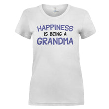 Load image into Gallery viewer, Happiness Is Being A Grandma - T Shirt - HAPPINESS_IS_BEING_A_GRANDMA_-_Ladies_-_white
