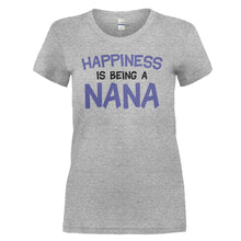 Load image into Gallery viewer, Happiness Is Being A Nana - T Shirt - HAPPINESS_IS_BEING_A_NANA_-_Ladies_-_heathergrey