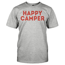 Load image into Gallery viewer, Happy Camper - T Shirt - HAPPY_CAMPER_-_men_-_heathergrey