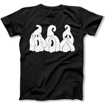 Load image into Gallery viewer, Hear No Evil. See No Evil. Speak No Evil. Halloween Edition - T Shirt - HEAR_NO_EVIL_SEE_NO_EVIL_SPEAK_NO_EVIL_HALLOWEEN_EDITION_-_mens_-_black