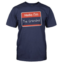 Load image into Gallery viewer, Hello I'm The Grandma - T Shirt - HELLO_I_M_THE_GRANDMA_-_Men_-_navyblue