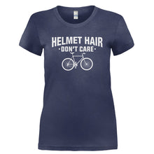 Load image into Gallery viewer, Helmet Hair Don't Care - T Shirt - HELMET_HAIR_DON_T_CARE-_Ladies_-_Navy