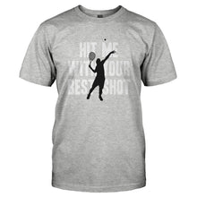 Load image into Gallery viewer, Hit Me With Your Best Shot - T Shirt - HIT_ME_WITH_YOUR_BEST_SHOT-_Men_-_Grey