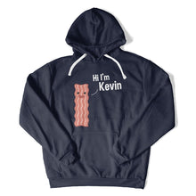 Load image into Gallery viewer, Hi I'm Kevin Bacon - T Shirt - HI_I_M_KEVIN_BACON_-_hoodie_-_navy_blue