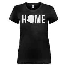 Load image into Gallery viewer, Home State - Arizona - T Shirt - HOME_STATE_-_ARIZONA_-_ladies_-_black