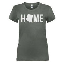 Load image into Gallery viewer, Home State - Arizona - T Shirt - HOME_STATE_-_ARIZONA_-_ladies_-_charcoal