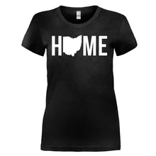 Load image into Gallery viewer, Home State - Ohio - T Shirt - HOME_STATE_-_OHIO_-_ladies_-_black