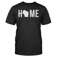 Load image into Gallery viewer, Home State - Wisconsin - T Shirt - HOME_STATE_-_WISCONSIN_-_men_-_black