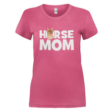 Load image into Gallery viewer, Horse Mom - T Shirt - HORSE_MOM_-_Ladies_-_pink