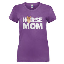Load image into Gallery viewer, Horse Mom - T Shirt - HORSE_MOM_-_Ladies_-_purple