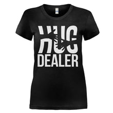 Load image into Gallery viewer, Hug Dealer - T Shirt - HUG_DEALER_-_Ladies_-_black