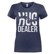 Load image into Gallery viewer, Hug Dealer - T Shirt - HUG_DEALER_-_Ladies_-_navyblue