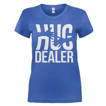 Load image into Gallery viewer, Hug Dealer - T Shirt - HUG_DEALER_-_Ladies_-_royalblue