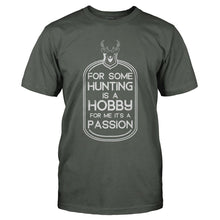 Load image into Gallery viewer, Hunting is a Passion - T Shirt - HUNTING_IS_A_PASSION_-_Men_-_charcoal