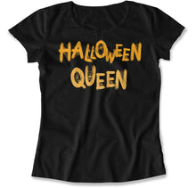 Load image into Gallery viewer, Halloween Queen - T Shirt - Halloween_Queen_women_black