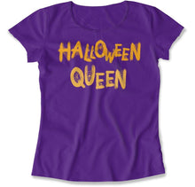 Load image into Gallery viewer, Halloween Queen - T Shirt - Halloween_Queen_women_purple