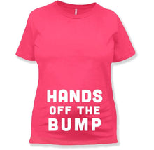 Load image into Gallery viewer, Hands Off The Bump - Maternity T-Shirt - Hands_Off_The_Bump_-_Maternity_T-Shirt_hot_pink