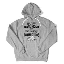 Load image into Gallery viewer, Happy Hanukkah From The Holiday Armadillo - T Shirt - Happy_Hanukkah_From_The_Holiday_Armadillo_hoodie_heather