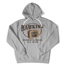 Load image into Gallery viewer, Hawkins Middle School A.V. Club - T Shirt - Hawkins_Middle_School_hoodie_heather