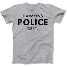 Load image into Gallery viewer, Hawkins Police Department - T Shirt - Hawkins_Police_Department_men_heather