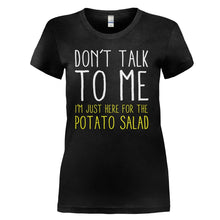 Load image into Gallery viewer, Here For The Potato Salad - T Shirt - Here-For-The-Potato-Salad---ladies---Black