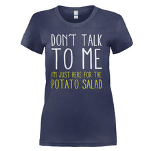 Load image into Gallery viewer, Here For The Potato Salad - T Shirt - Here-For-The-Potato-Salad---ladies---Navy-Blue