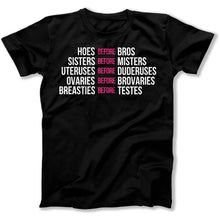 Load image into Gallery viewer, Hoes Before Bros - T Shirt - Hoes_Before_Bros_men_black
