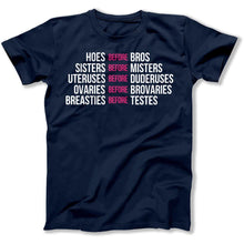 Load image into Gallery viewer, Hoes Before Bros - T Shirt - Hoes_Before_Bros_men_navy