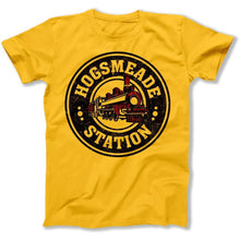 Load image into Gallery viewer, Hogsmeade Station - T Shirt - Hogsmeade_Station_men_yellow