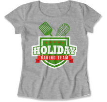 Load image into Gallery viewer, Holiday Baking Team - T Shirt - Holiday_Baking_Team_women_heather
