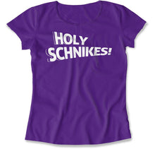 Load image into Gallery viewer, Holy Schnikes! - T Shirt - Holy_Schnikes_women_purple