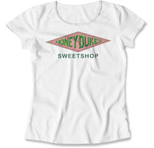 Load image into Gallery viewer, Honeydukes Sweetshop - T Shirt - Honeydukes_Sweetshop_women_white