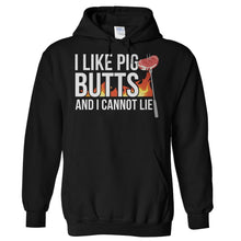 Load image into Gallery viewer, I Like Pig Butts And I Cannot Lie - T Shirt - Hoodies_-_Black_28abec0f-239d-40b9-aebf-6e15be609348