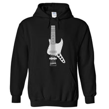 Load image into Gallery viewer, J Bass Guitar - T Shirt - Hoodies_-_Black_5d53e911-43ee-468c-9ea6-13cce0cb9d9e