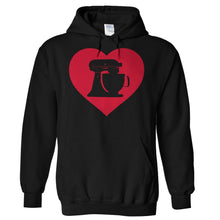 Load image into Gallery viewer, Baking Love - T Shirt - Hoodies_-_Black_76a56b9e-5d46-49ce-b792-7a10026dda1c