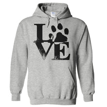 Load image into Gallery viewer, Dog Love - T Shirt - Hoodies_-_Heather_Grey_41935017-84ac-42db-849e-dfb8848b6085